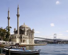 Istanbul Bosphorus Ortakoy Mosque Bridge Turkey