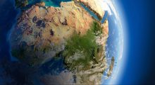 Globe-Earth-Space-Africa